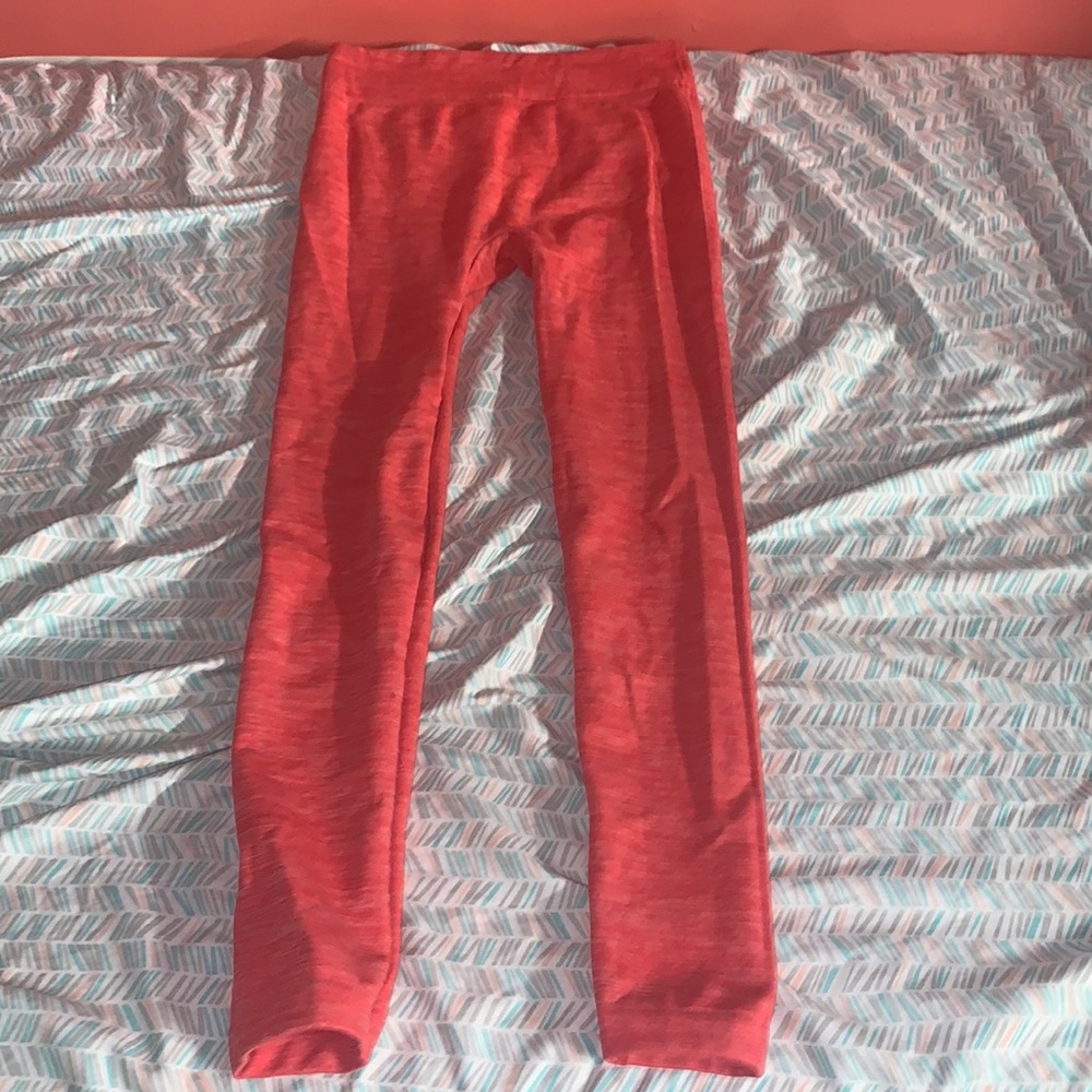 Coral colored leggings